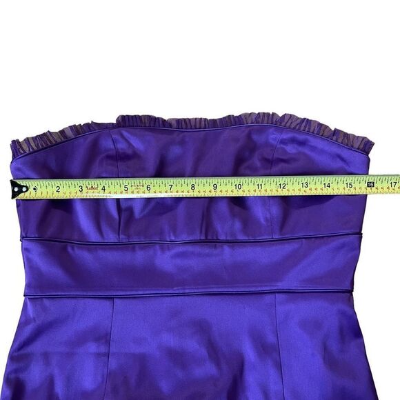Purple RW&Co. Strapless Dress Size 8 - Picture 9 of 11